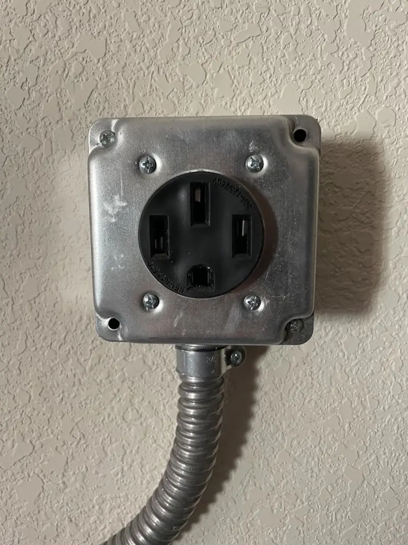 NEMA 14-50 outlet installed for Electrical Panel Upgrade in Cayce